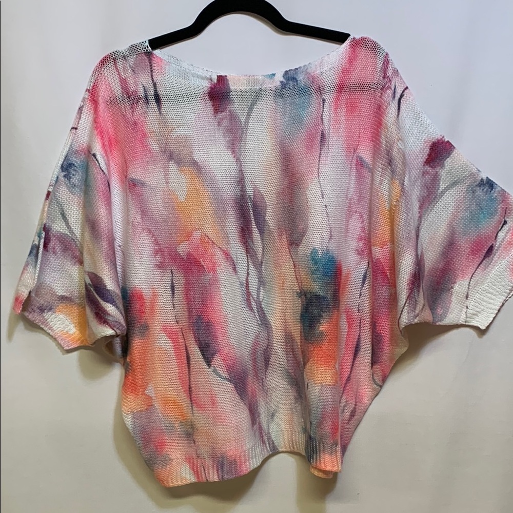 Colorful Oversized Knit Blouse